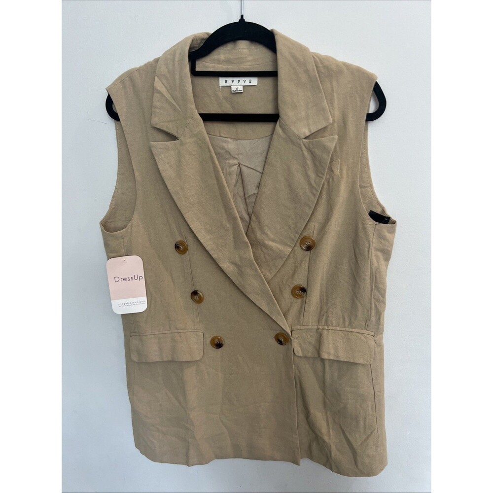 Hyfve khaki vest Sm NWT Classic Boho Logan look Officer